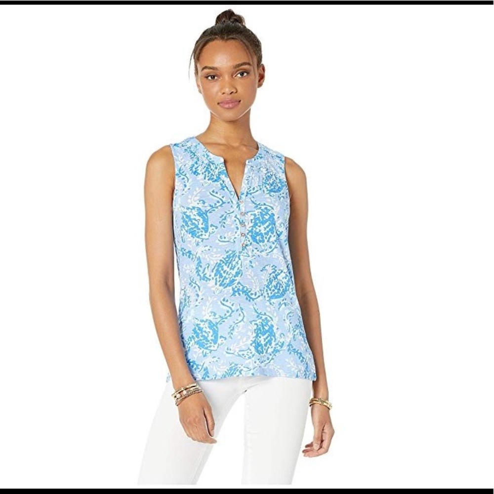 NWT Lilly Pulitzer Essie Top Turtley Awesome